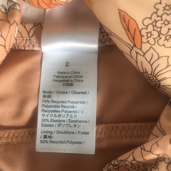 🌟 J. Crew Floral Print One-Piece Swimsuit, size 2 - Picture 12 of 13